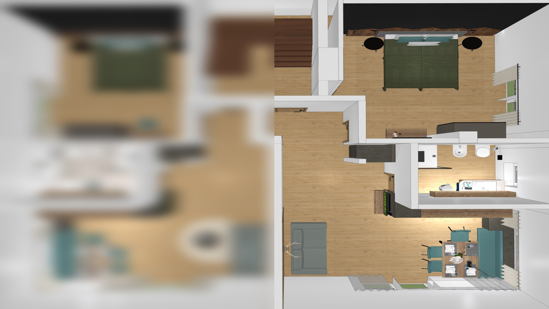 Grundriss Appartment Meridiana
