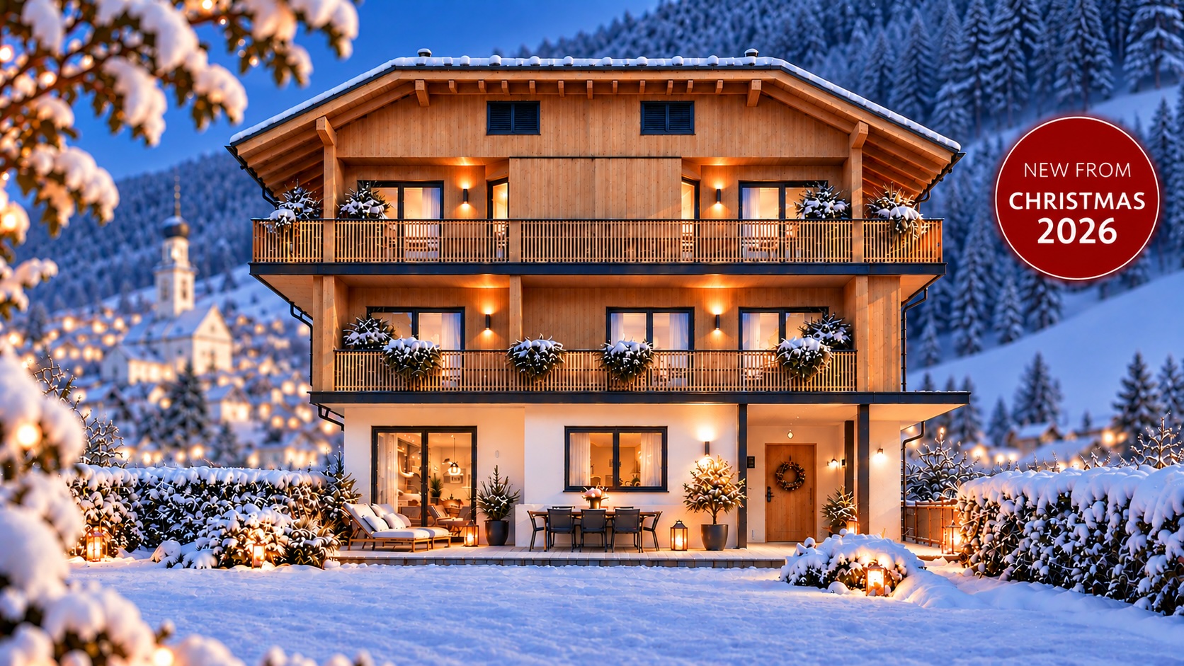 Haus Villa Erika Rendering Winter Neu